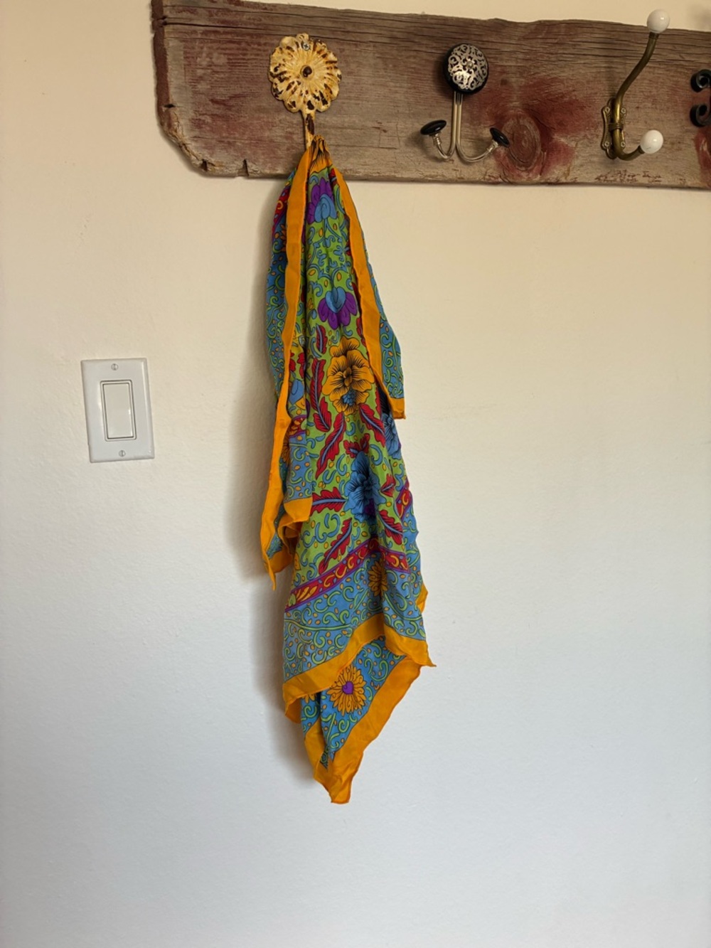 Yves Saint Laurent YSL Silk Scarf - Damaged